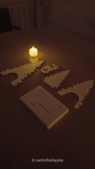 Decoração Natalícia Árvore com Veado