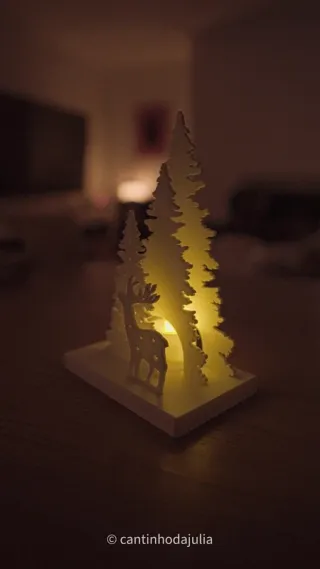 Decoração Natalícia Árvore com Veado