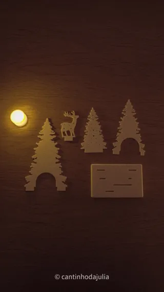 Decoração Natalícia Árvore com Veado