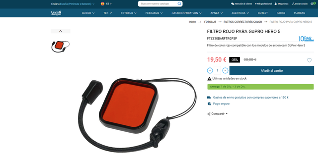 Filtro PolarPro DiveMaster per GoPro