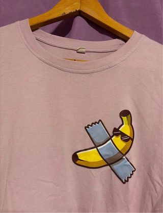 Camiseta hombre rosa con plátano