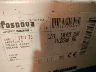 Fosnova 1721.76 lampada Incasso Fluorescente 226mm