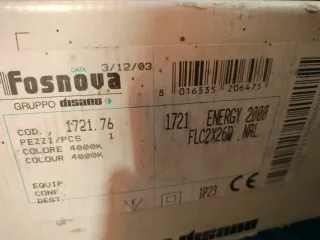 Fosnova 1721.76 lampada Incasso Fluorescente 226mm