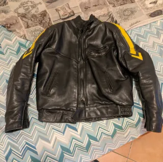 Tuta in pelle per moto due pezzi Frank Thomas