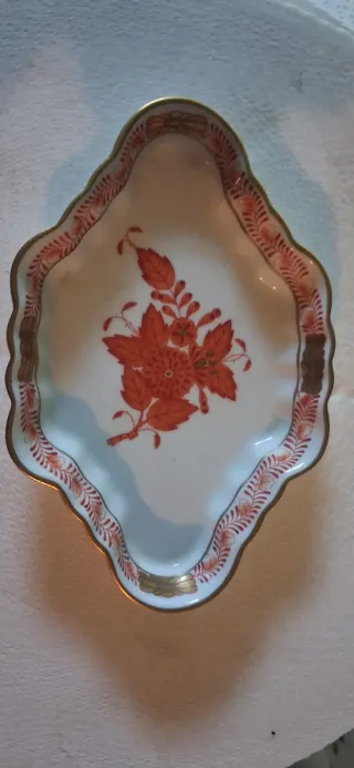 Piattino Herend decorato floreale