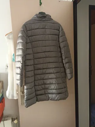 Anorak plateado mujer