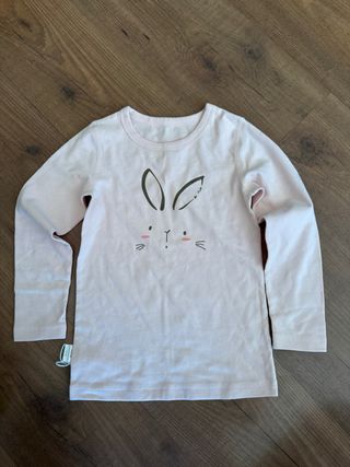 Camiseta manga larga niña rosa