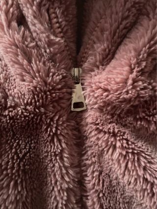 Cappotto in ecopelliccia sintetica rosa