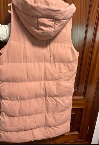 Chaleco acolchado largo GOLD&SILVER rosa
