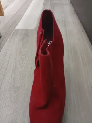 Zapato Rojo Tacón Plataforma