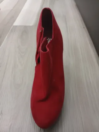 Zapato Rojo Tacón Plataforma