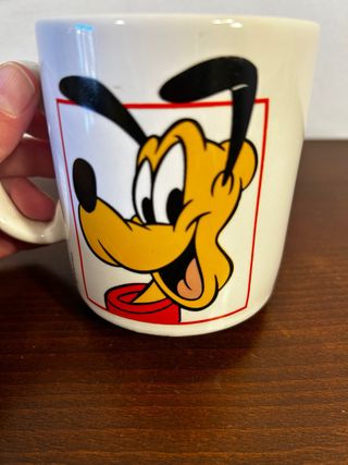 Tazza Disney Pluto Ceramica Bianca Gialla