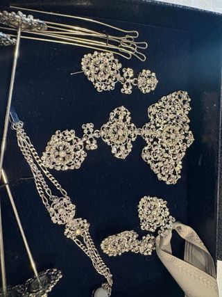 Aderezo Fallera Plata Adulto completo