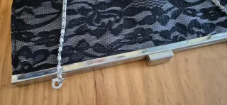 Bolso de mano Byou Brigitte encaje plateado