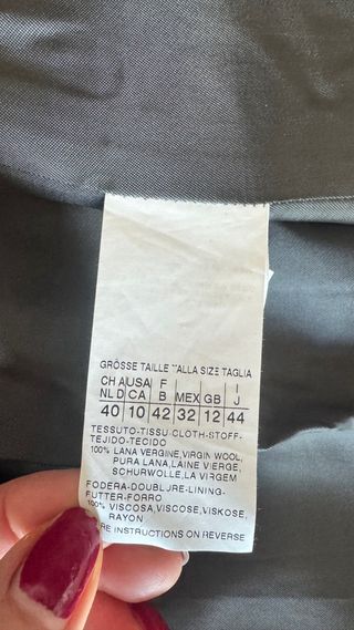 Cappotto Max Mara Lana Vergine Nero