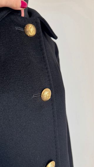 Cappotto Max Mara Lana Vergine Nero