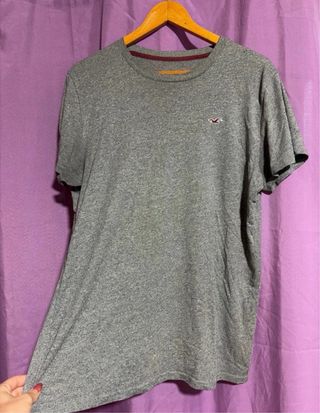 Camiseta Hollister Gris