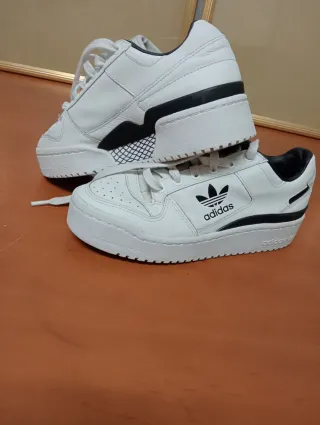 Zapatillas Adidas Forum Bold Junior Blancas