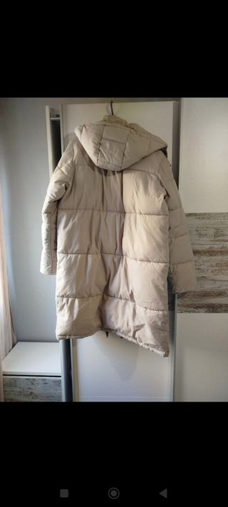 Abrigo acolchado Object beige