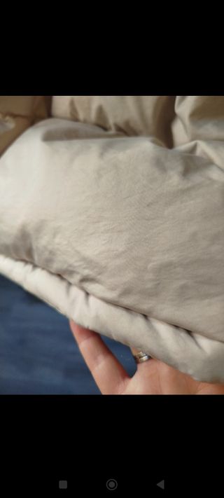 Abrigo acolchado Object beige