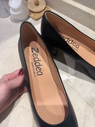 Zapatos salón negros tacón