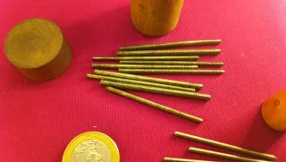 Herramienta relojero: 2 cilindros punzones