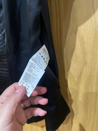 Top fiesta SINTESIS negro pedrería talla 44 Satén