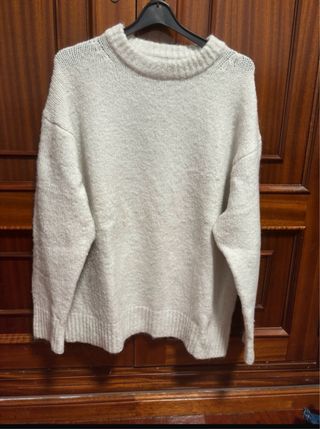 Jersey blanco de punto