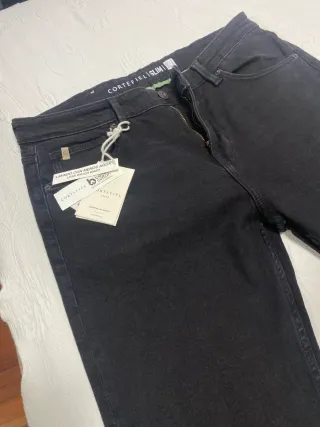 Pantalón vaquero negro Cortefiel Slim M