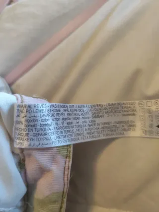 Pantaloni cargo fantasia militare rosa