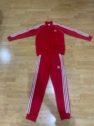 Chándal Adidas Rojo Talla 13-14 Años
