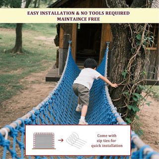 Red escalada LJBD poliéster azul 152x304 cm NUEVA