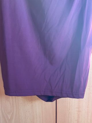 Vestido Burdeos Fruncido