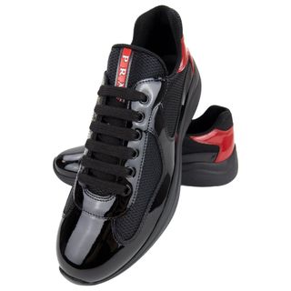 Prada Cup Shiny Black Zapatillas