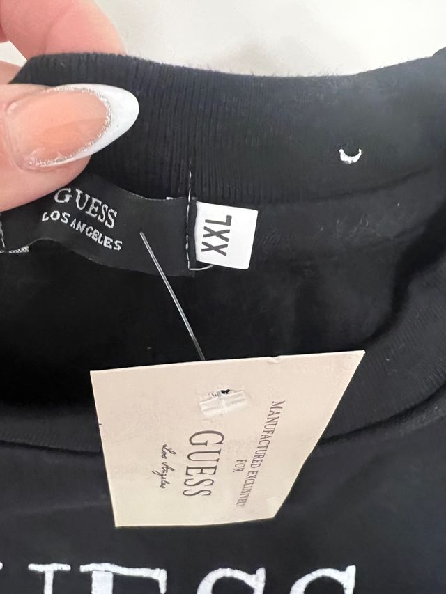 Sudadera Guess Talla XXL Negra Unisex