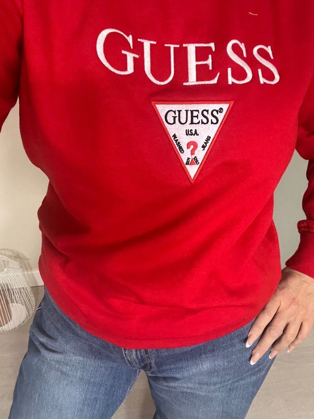 Sudadera Guess Talla XXL Negra Unisex