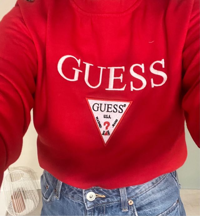 Sudadera Guess Talla XXL Negra Unisex