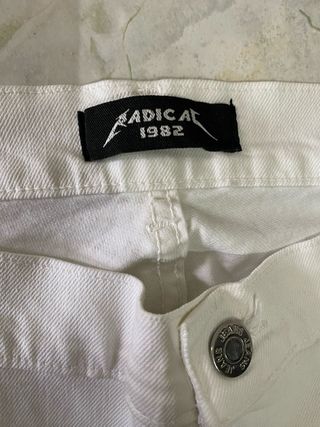 Jeans Biker bianchi taglia 54