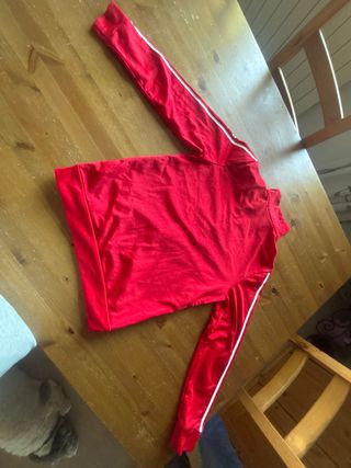 Chaqueta Adidas Roja Talla M Niño