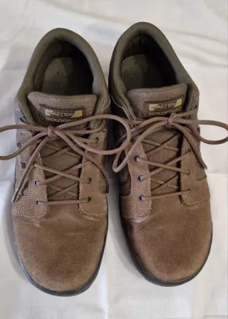 Zapatos Solognac Piel Marrones y Verdes