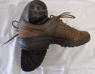 Zapatos Solognac Piel Marrones y Verdes