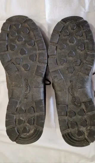 Zapatos Solognac Piel Marrones y Verdes