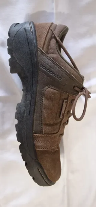 Zapatos Solognac Piel Marrones y Verdes