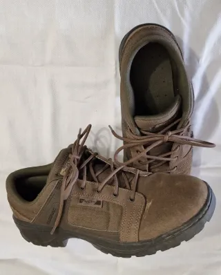 Zapatos Solognac Piel Marrones y Verdes