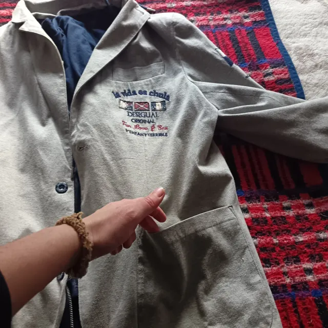 Americana Desigual Gris Talla L