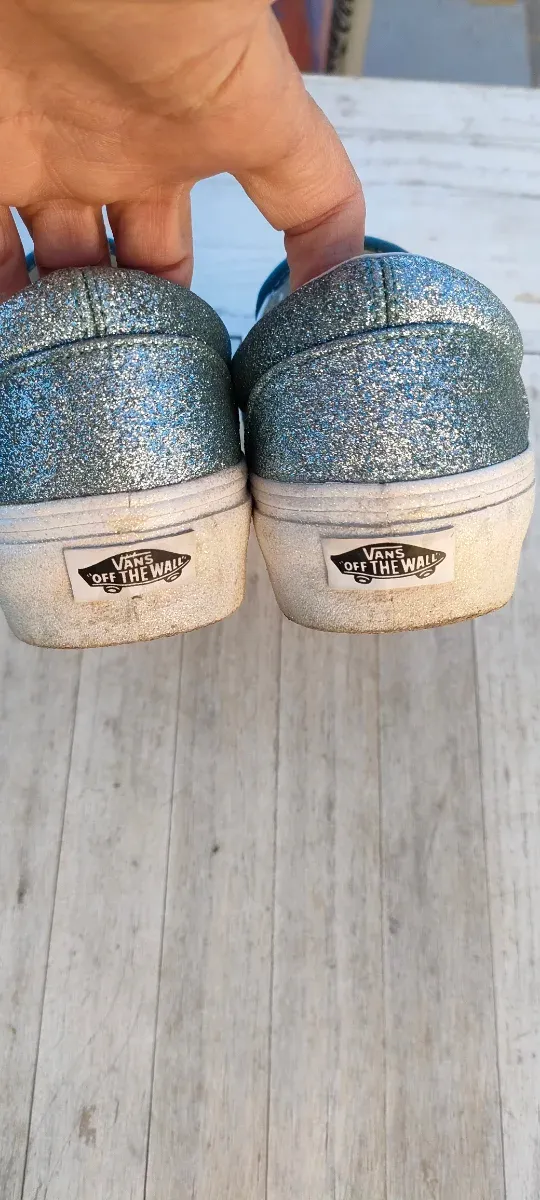 Zapatillas Vans Talla 40 Purpurina Azul