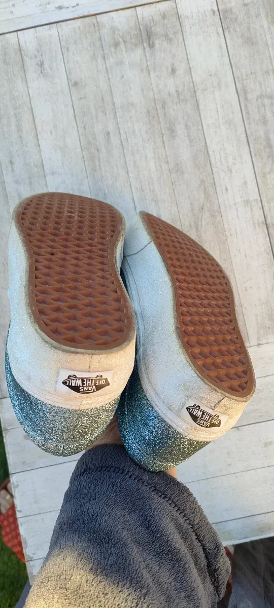 Zapatillas Vans Talla 40 Purpurina Azul