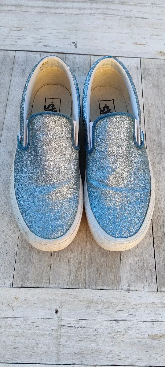 Zapatillas Vans Talla 40 Purpurina Azul