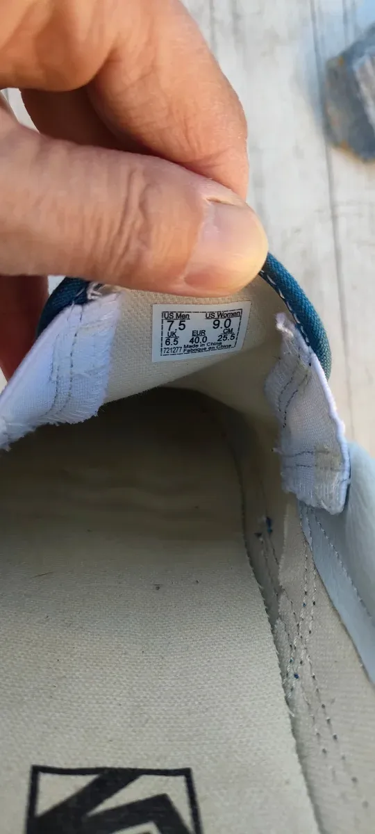 Zapatillas Vans Talla 40 Purpurina Azul