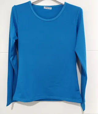 2 Camisetas térmicas mujer rosa y azul Talla M